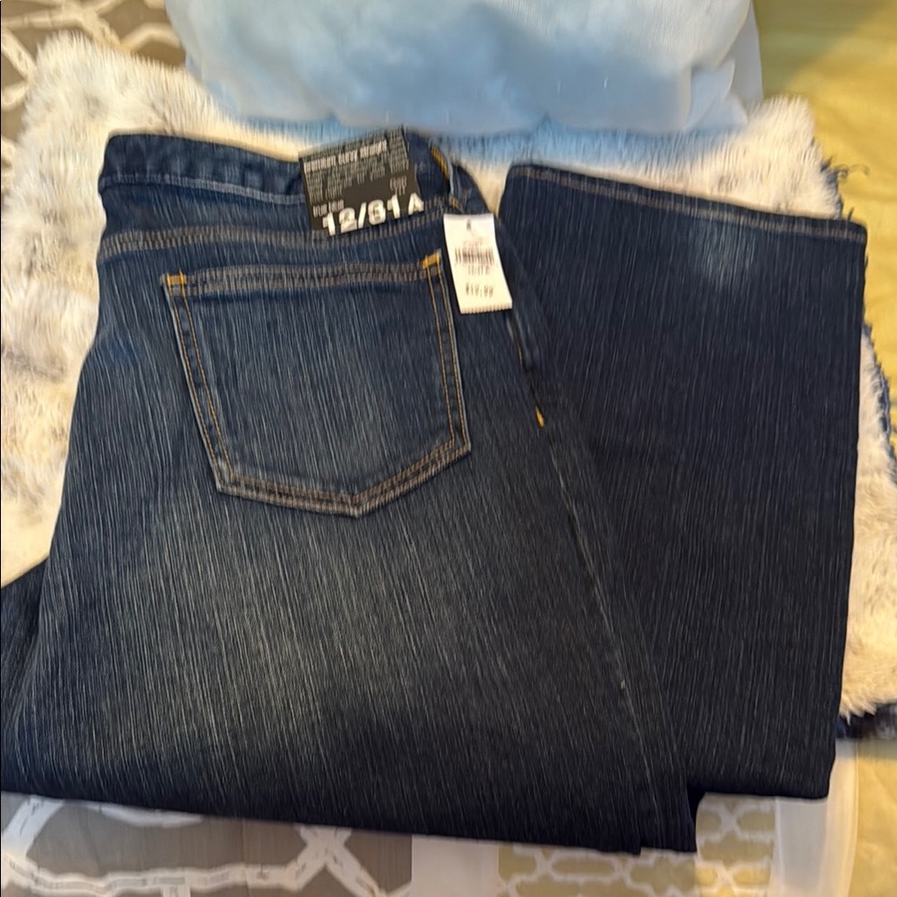 Women’s GAP Premium Curvy Straight Jeans NWT Classic Denim Size 12/31A